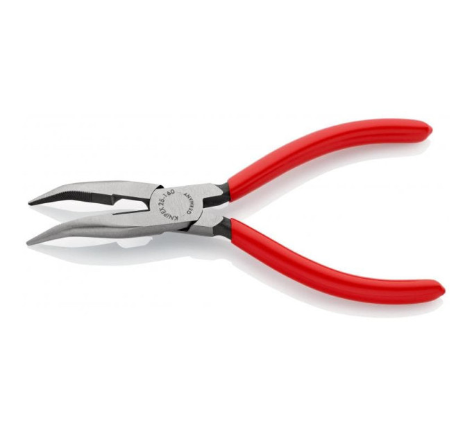 Круглогубцы плоские с режущими кромками, угол 40 °, Ø2,5мм, 160мм KNIPEX 25 21 160, фосфатированные