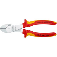 Кусачки боковые (бокорезы) особой мощности, Ø3,8мм, 180мм VDE KNIPEX 74 06 180 SB, хромированные