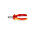 Инструмент для обжима контактных гильз 0,25-2,5мм², 145мм VDE KNIPEX 97 68 145 А, фосфатированный