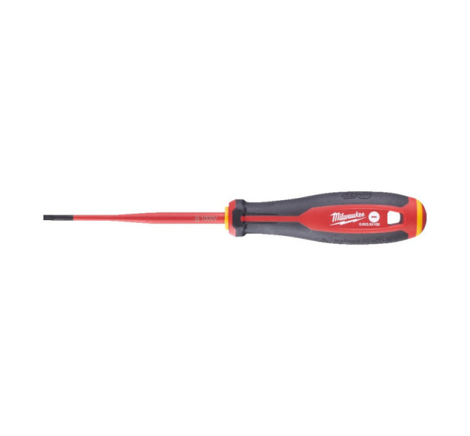 Отвертка трехгранная, изолированная VDE MILWAUKEE, SL 0,6х3,5х100мм