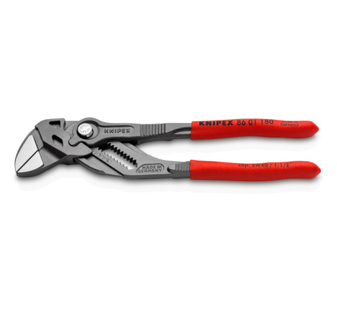 Клещи переставные-гаечный ключ, Ø40мм KNIPEX 86 01 180, фосфатированные