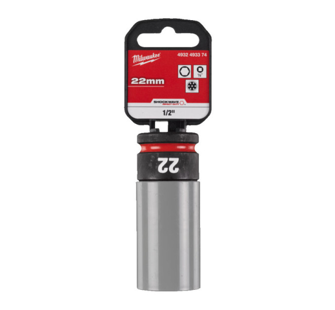 Головка ударна довга 1/2" 22мм (пластик) AUTO MILWAUKEE