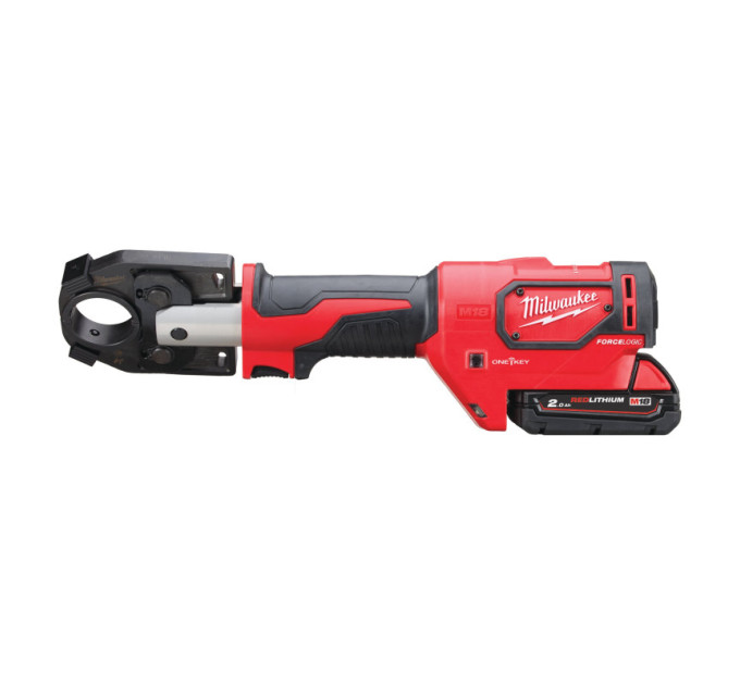 Обжимник гидравлический аккумуляторный для кабелей MILWAUKEE M18 HCCT-201C ONE-KEY (ЗУ+1Х2Ач+кейс)