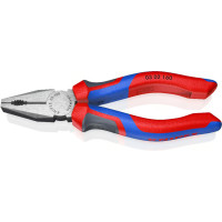 Пассатижи (плоскогубцы) комбинированные Ø10,0мм, 160мм KNIPEX 03 02 160, фосфатированные