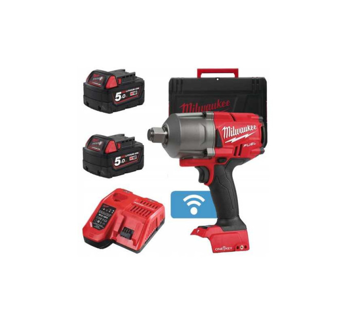 Гайковерт аккумуляторный бесщёточный MILWAUKEE 3/4" (2034Нм) M18 ONEFHIWF34-502X, с кольцом