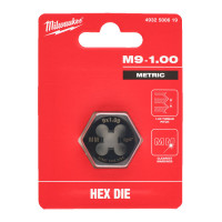 Плашка шестигранная MILWAUKEE, М9-1,00мм