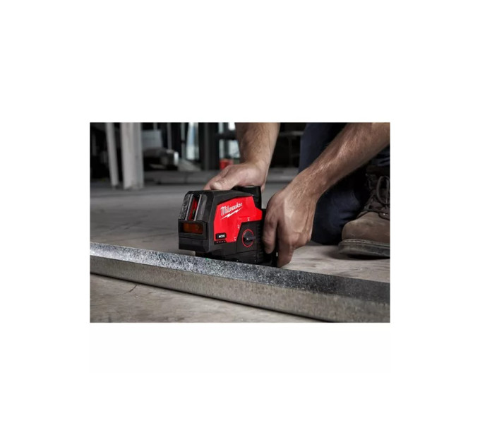 Нівелір лінійно-крапковий акумуляторний MILWAUKEE M12 CLLP-0C (зелений промінь)