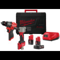 Набор из 2 инструментов аккумуляторных бесщеточных MILWAUKEE M12 FPP2D2-422X (HDкейс)