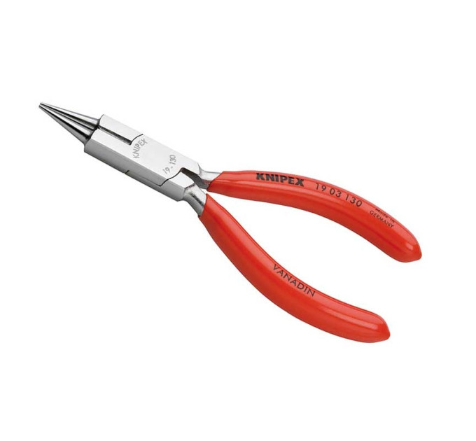 Круглогубцы с режущей кромкой Ø2,2мм, 130мм KNIPEX 19 03 130, хромированные