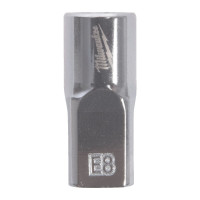 Головка торцевая хромированная TORX Е-стандарт ¼” MILWAUKEE, E8 Головка торцевая хромированная TORX Е-стандарт ¼” MILWAUKEE, E8