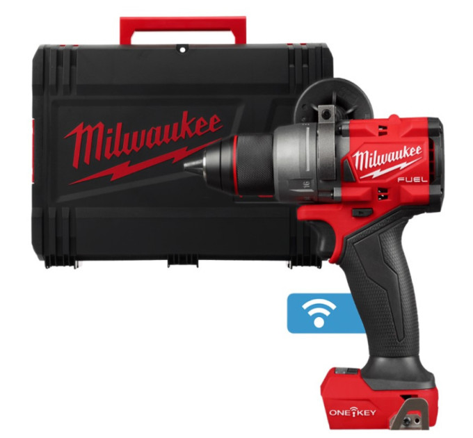 Дрель-шуруповёрт аккумуляторная бесщёточная MILWAUKEE M18 ONEDD3-0X (158Нм) (каркас+HDкейс)