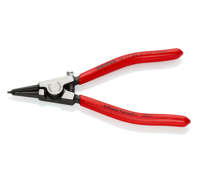 Щипцы для наружных стопорных колец прямые, Ø4-7мм KNIPEX 46 11 G1, Ø1,3мм фосфатированные