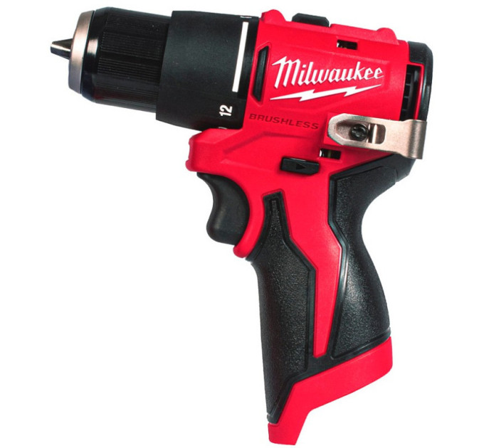 Дрель-шуруповёрт аккумуляторная бесщёточная ударная MILWAUKEE M12 BLPDRC-402С (40Нм)(ЗУ+2аккум.Х4Ач)
