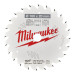 Диск пильний по дереву PFTE MILWAUKEE, Ø160х20х2, 2мм, 24 зуб.