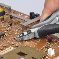 Кусачки боковые для электроники антистатические, Ø1,6мм, 115мм KNIPEX 77 12 115 ESD SB, полированные