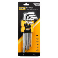 Набір Г-подіб. довгих ключів HEX 9 пр. JCB Tools JCB-5093L