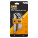 Haбіp Г-подіб. ключів з отвором TORX 7 пр. (T10H-T40H) JCB Tools JCB-5071T