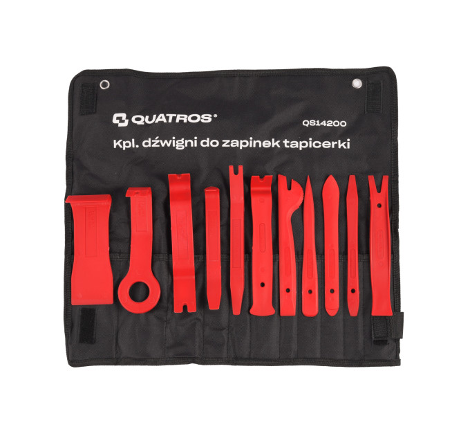 Набір для зняття кріплень оббивки (11 предм.) QUATROS QS14200