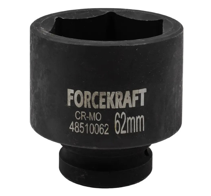 Головка торцева ударна глибока 1" 62 мм (6-гр.) FORCEKRAFT FK-48510062
