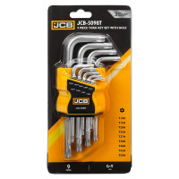 Haбіp Г-подіб. ключів з отвором TORX 9 пр. (T10H-T50H) JCB Tools JCB-5098T