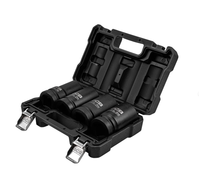Набір головок ударних глибоких 4 од. 1'' (6-гр.) (27, 32, 33, 36 мм) JCB Tools JCB-8041-5MPB