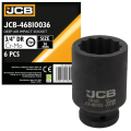 Головка торцева ударна глибока 3/4" 36 мм (12-гр.) JCB Tools JCB-46810036
