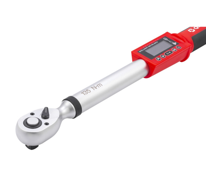 Динамометричний ключ цифровий 1/2" 6.8-135 Нм з вимірюванням кута QUATROS QS56135