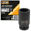 Гoлoвкa тopцeвa удapнa глибока 3/4" 30 мм (12-гранна) JCB Tools JCB-46810030
