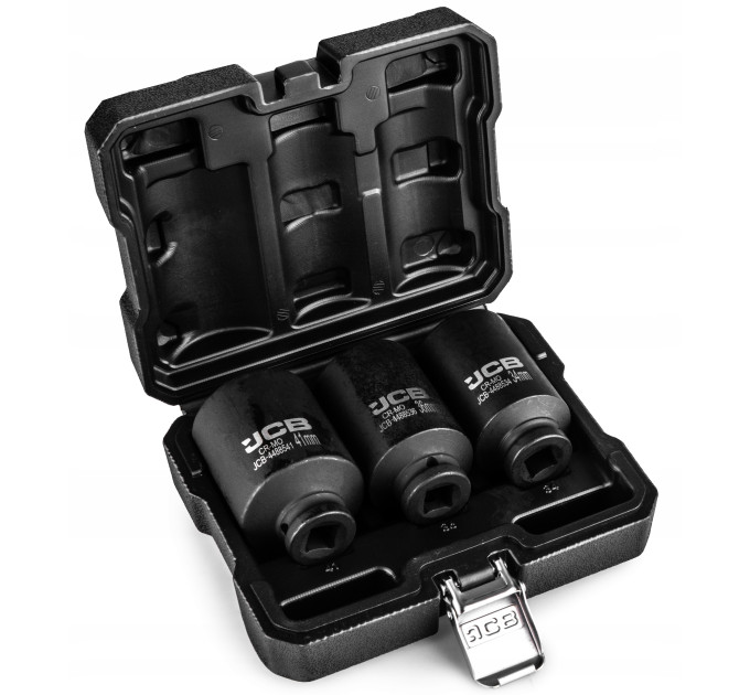 Набір ударних головок 3 од. 1/2" (12-гр.) (34, 36, 41 мм) JCB Tools JCB-4035-9MPB