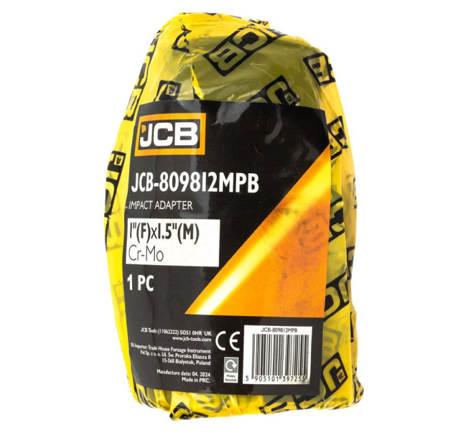 Ударний адаптер 1"(F) x 1.5"(M) JCB Tools JCB-809812MPB