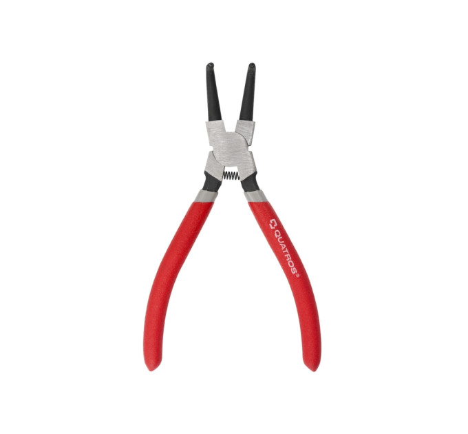 Кліщі для стопорних кілець 7" внутрішні зігнуті QUATROS QS53006