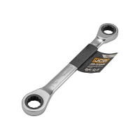 Ключ накидний з тріскачкою 13х14 мм JCB Tools JCB-7571314M