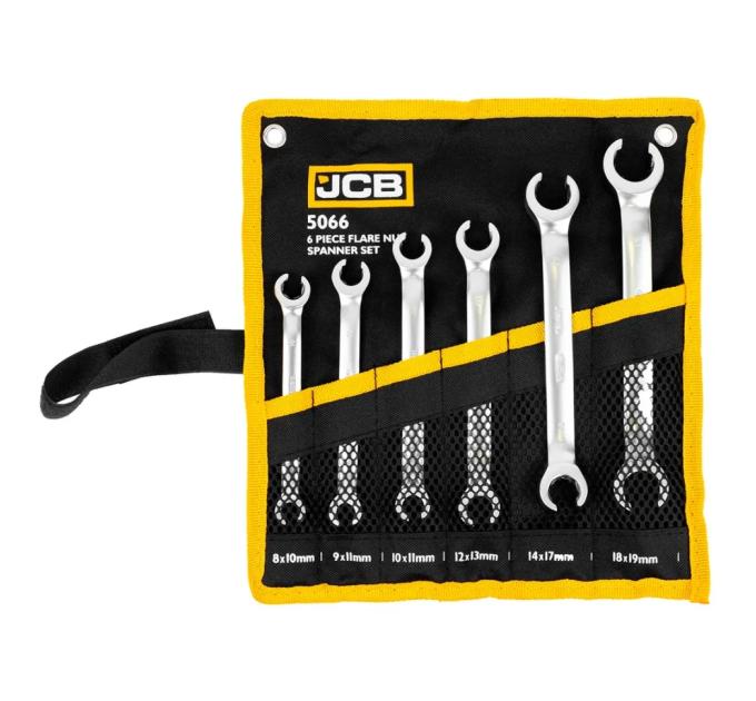 Набір розрізних ключів в чохлі 6 пр. JCB Tools JCB-5066