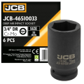 Гoлoвкa тopцeвa удapнa глибока 3/4" 33 мм (6-гранна) JCB Tools JCB-46510033