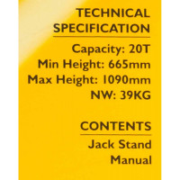 Підставка ремонтна (645-1077 мм) 20т JCB Tools JCB-TZ200012
