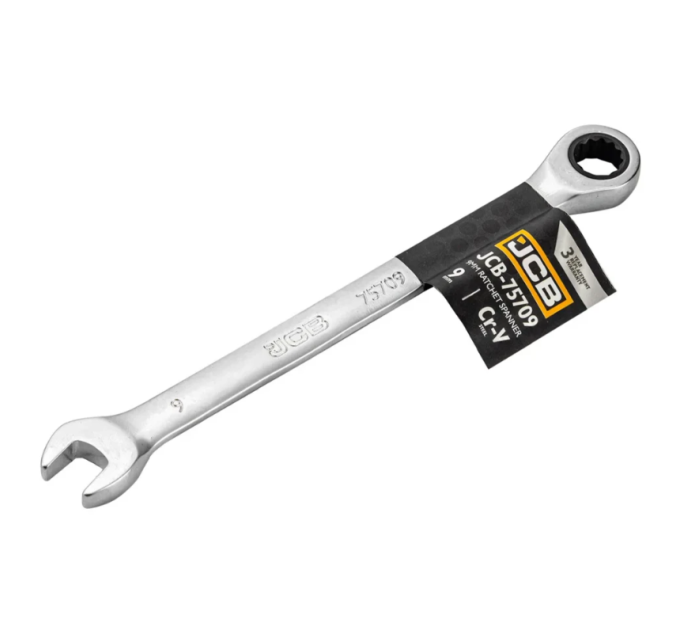 Ключ гайковий з тріскачкою 9 мм JCB Tools JCB-75709