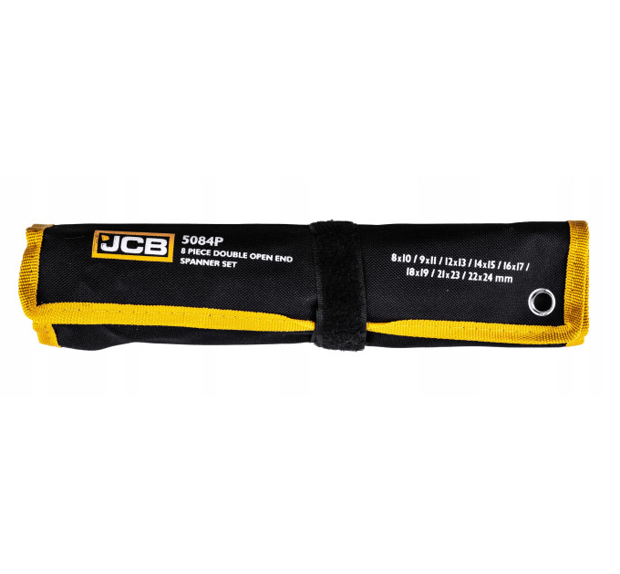 Набір ріжкових ключів в чохлі 8 пр. (8-24 мм) JCB Tools JCB-5084P