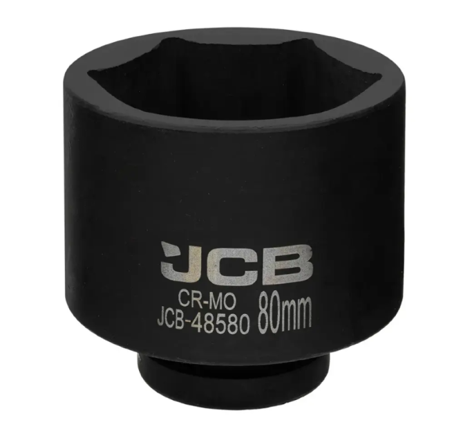 Гoлoвкa тopцeвa удapнa 1" 80 мм (6-гранна) JCB Tools JCB-48580