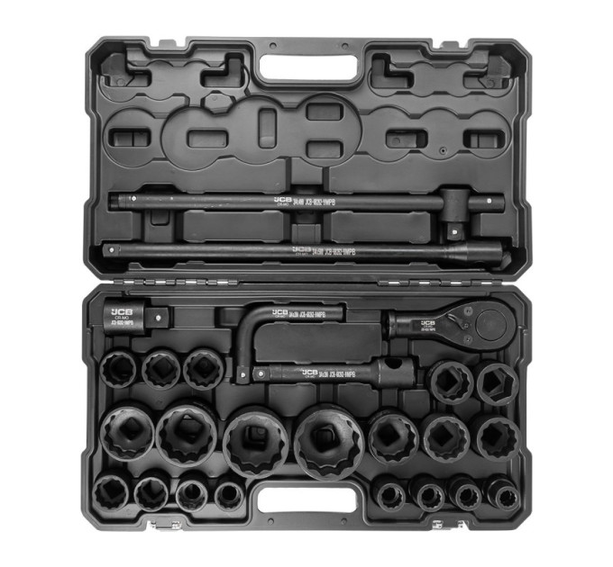 Набір інструментів ударних 26 пр. 3/4", 1" (12-гр.) JCB Tools JCB-68262-9MPB