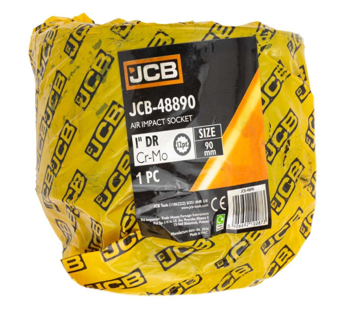Гoлoвкa тopцeвa удapнa 1" 90 мм (12-гранна) JCB Tools JCB-48890