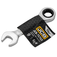 Ключ гайковий короткий з тріскачкою 13 мм JCB Tools JCB-757S13