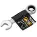 Ключ гайковий короткий з тріскачкою 13 мм JCB Tools JCB-757S13