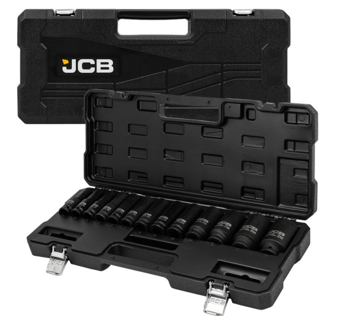 Набір головок ударних глибоких 13 од. 1/2" (6-гр.) JCB Tools JCB-4131-5MPB