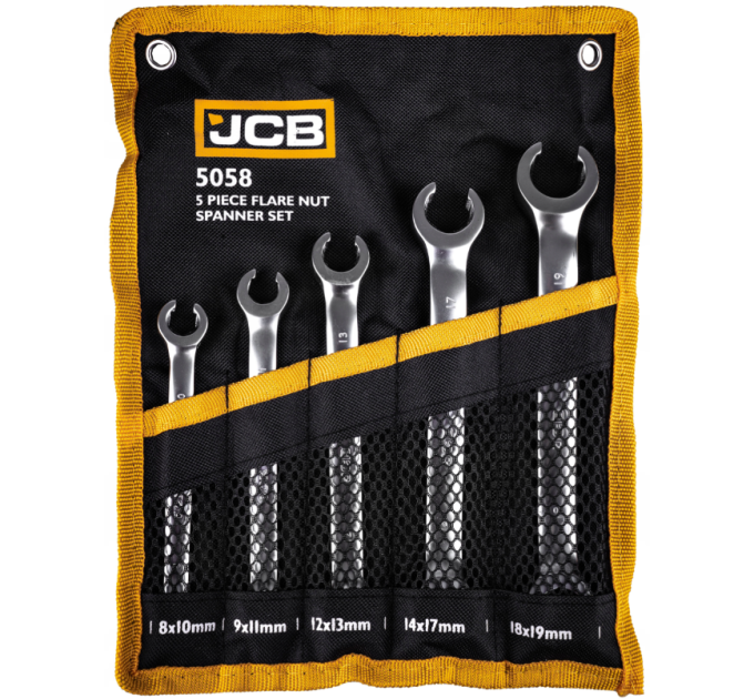 Набір розрізних ключів в чохлі 5 пр. JCB Tools JCB-5058P (JCB-5058)