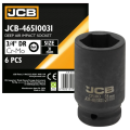 Гoлoвкa тopцeвa удapнa глибока 3/4" 31 мм (6-гранна) JCB Tools JCB-46510031