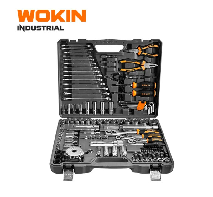 Набір інструментів 142 пр. 1/4″, 3/8″, 1/2″ WOKIN WK-156914