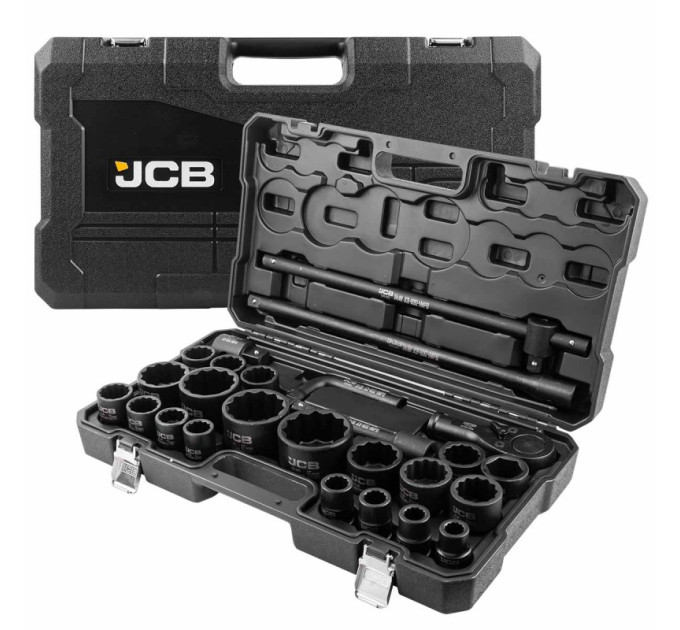 Набір інструментів ударних 26 пр. 3/4", 1" (12-гр.) JCB Tools JCB-68262-9MPB