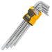 Haбіp Г-подіб. ключів подовжених HEX 9 пр. JCB Tools JCB-5093XLS