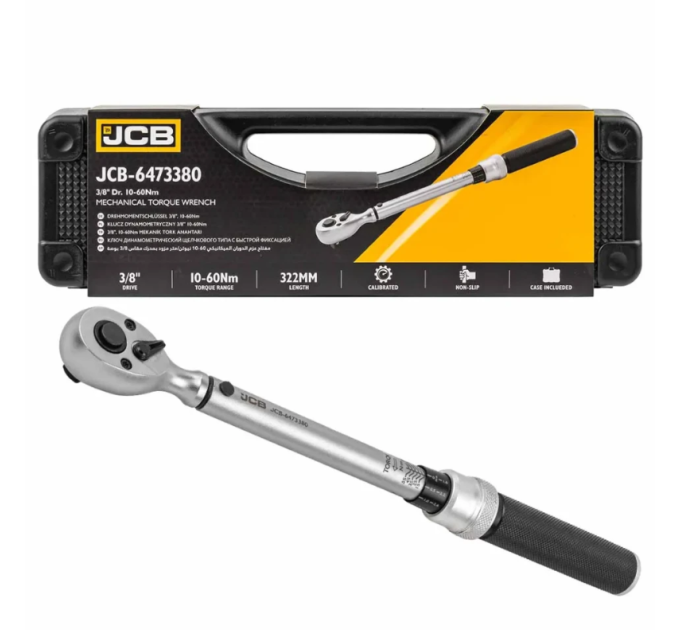 Динамометричний ключ 3/8" (10-60 Нм) JCB Tools JCB-6473380