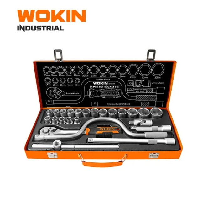 Набір інструментів 24 пр. 1/2″ WOKIN WK-155424